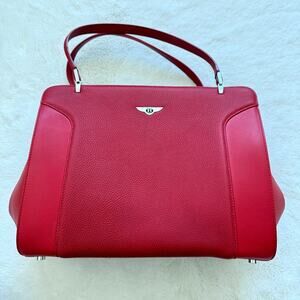 Bentley women shoulder handle red bag Authentic
